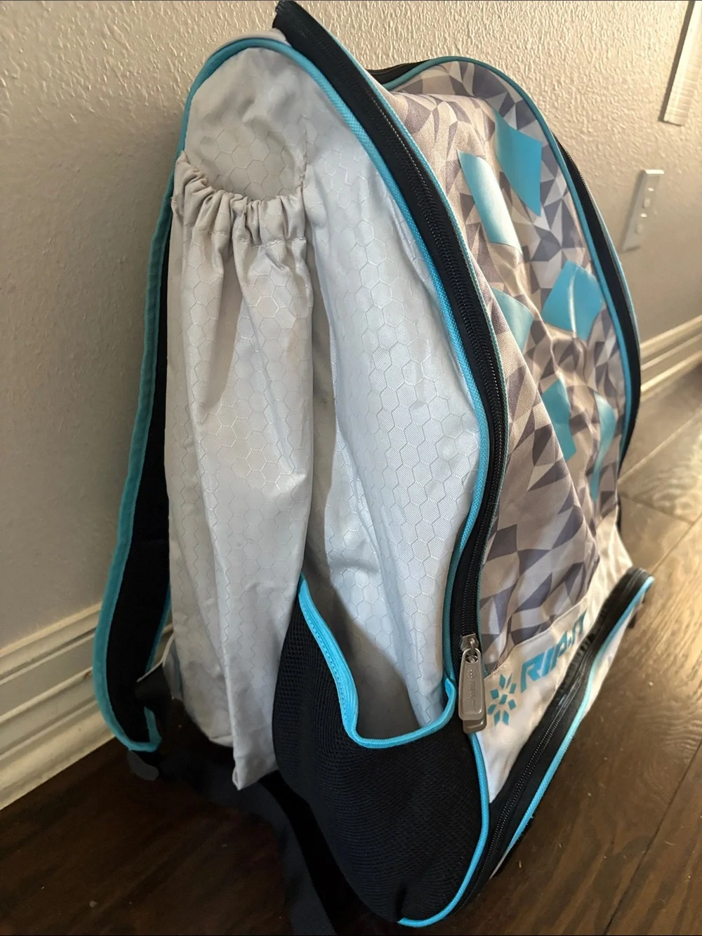 RIP-IT Aqua & Gray Geometric softball Backpack